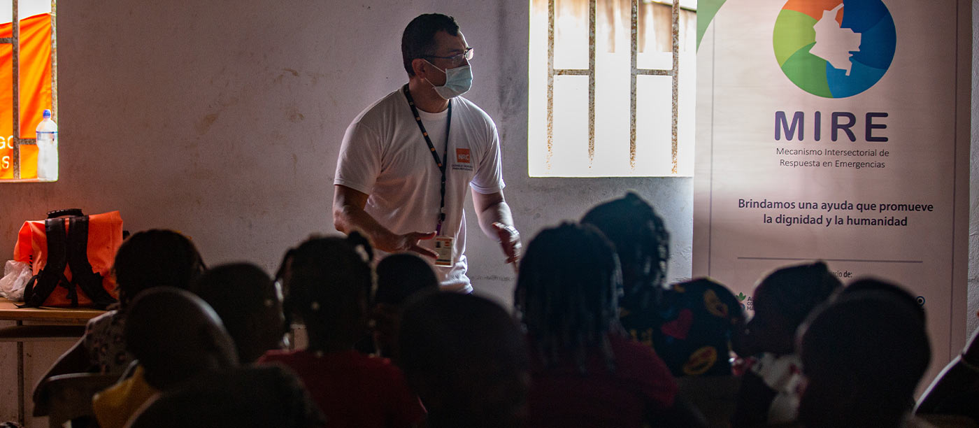 Casi 6 mil personas afectadas por el conflicto armado en enero de 2022 en Colombia. El Consorcio MIRE asistió a 52 mil personas el año pasado